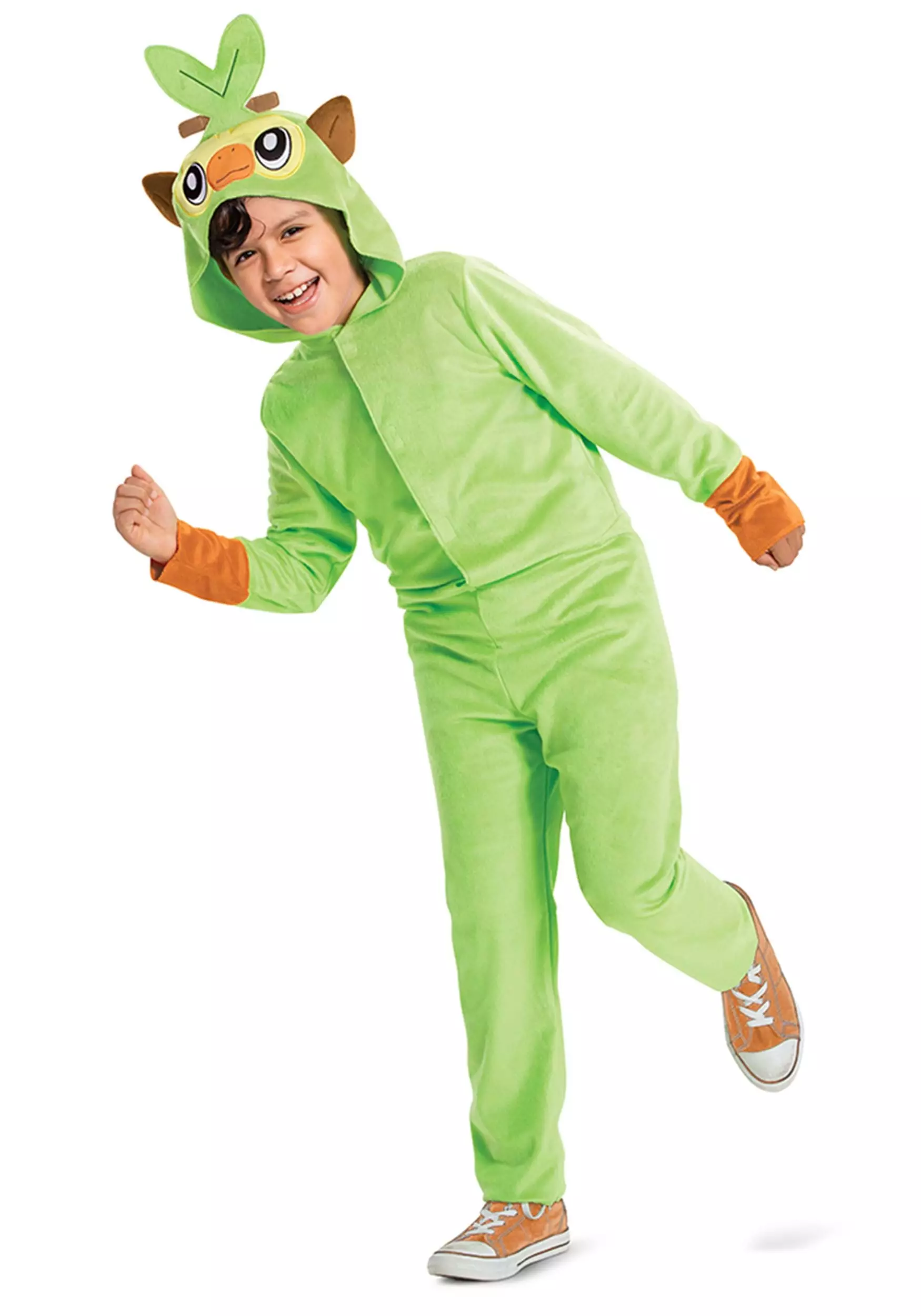 Disguise Kid's Pokémon Grookey Hooded Jumpsuit Costume 1 Disguise Kid's Pokémon Grookey Hooded Jumpsuit Costume