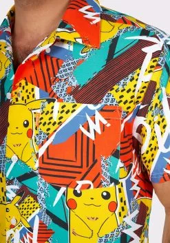 Opposuits Pokémon Pika Pikachu Swimsuit & Shirt For Men -Scary Costumes store pokemon mens pika pikachu swimsuit shirt alt 5