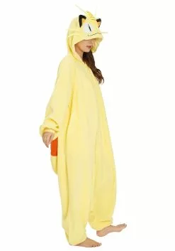 Sazac Pokemon Meowth Kigurumi Costume For Adults -Scary Costumes store pokemon meowth adult kigurumi alt 2