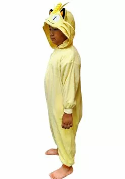 Sazac Pokemon Meowth Kigurumi Costume For Kids -Scary Costumes store pokemon meowth kids kigurumi costume alt 2