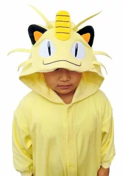 Sazac Pokemon Meowth Kigurumi Costume For Kids -Scary Costumes store pokemon meowth kids kigurumi costume alt 3