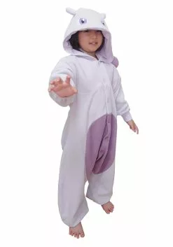 Sazac Kid's Pokémon Mewtwo Kigurumi Costume 7 Sazac Kid's Pokémon Mewtwo Kigurumi Costume -Scary Costumes store pokemon mewtwo childs kigurumi alt 3