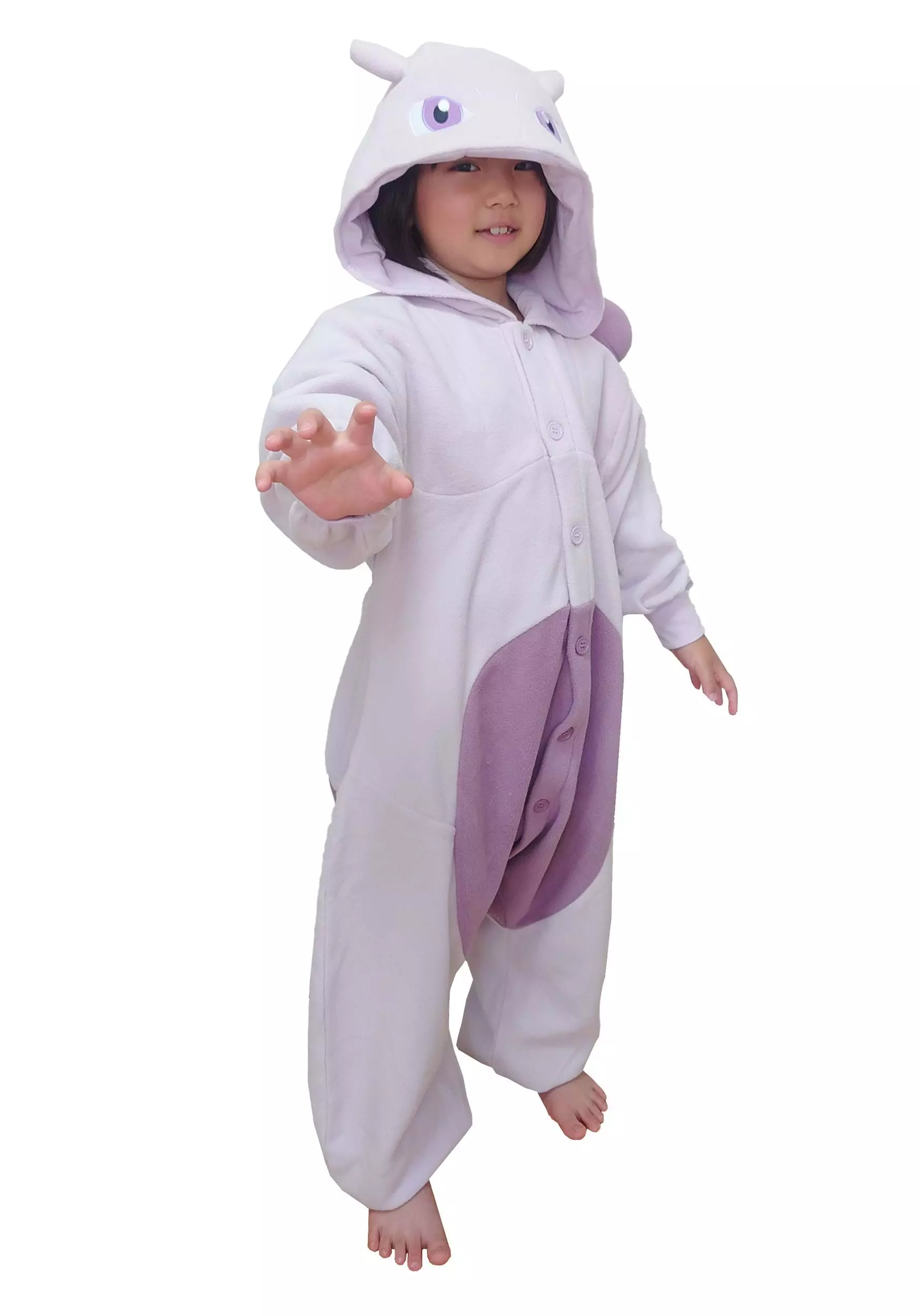 Sazac Kid's Pokémon Mewtwo Kigurumi Costume 4 Sazac Kid's Pokémon Mewtwo Kigurumi Costume - Image 4