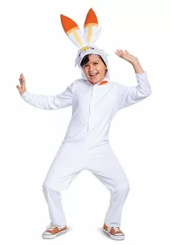 Disguise Kid's Pokémon Scorbunny Hooded Jumpsuit Classic Costume