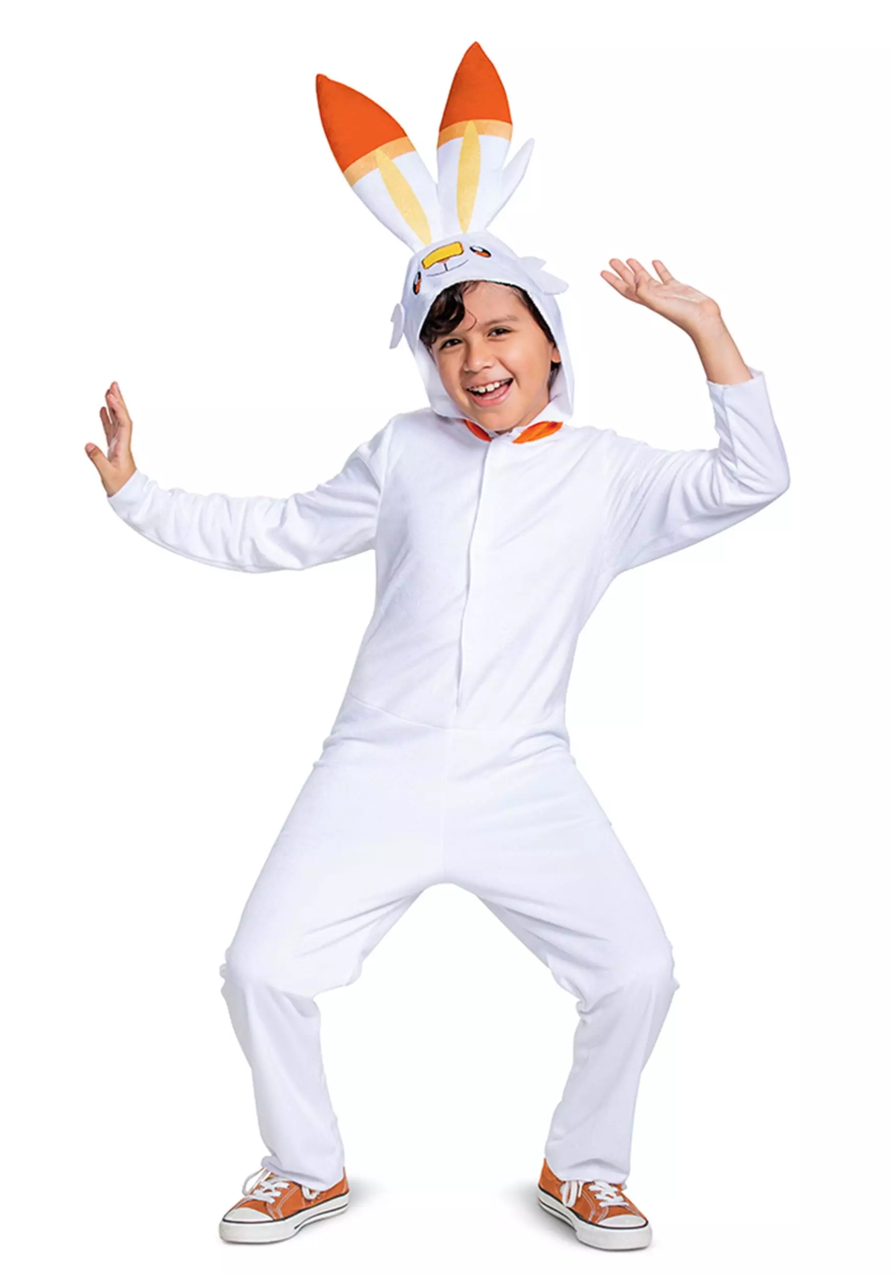 Disguise Kid's Pokémon Scorbunny Hooded Jumpsuit Classic Costume 1 Disguise Kid's Pokémon Scorbunny Hooded Jumpsuit Classic Costume