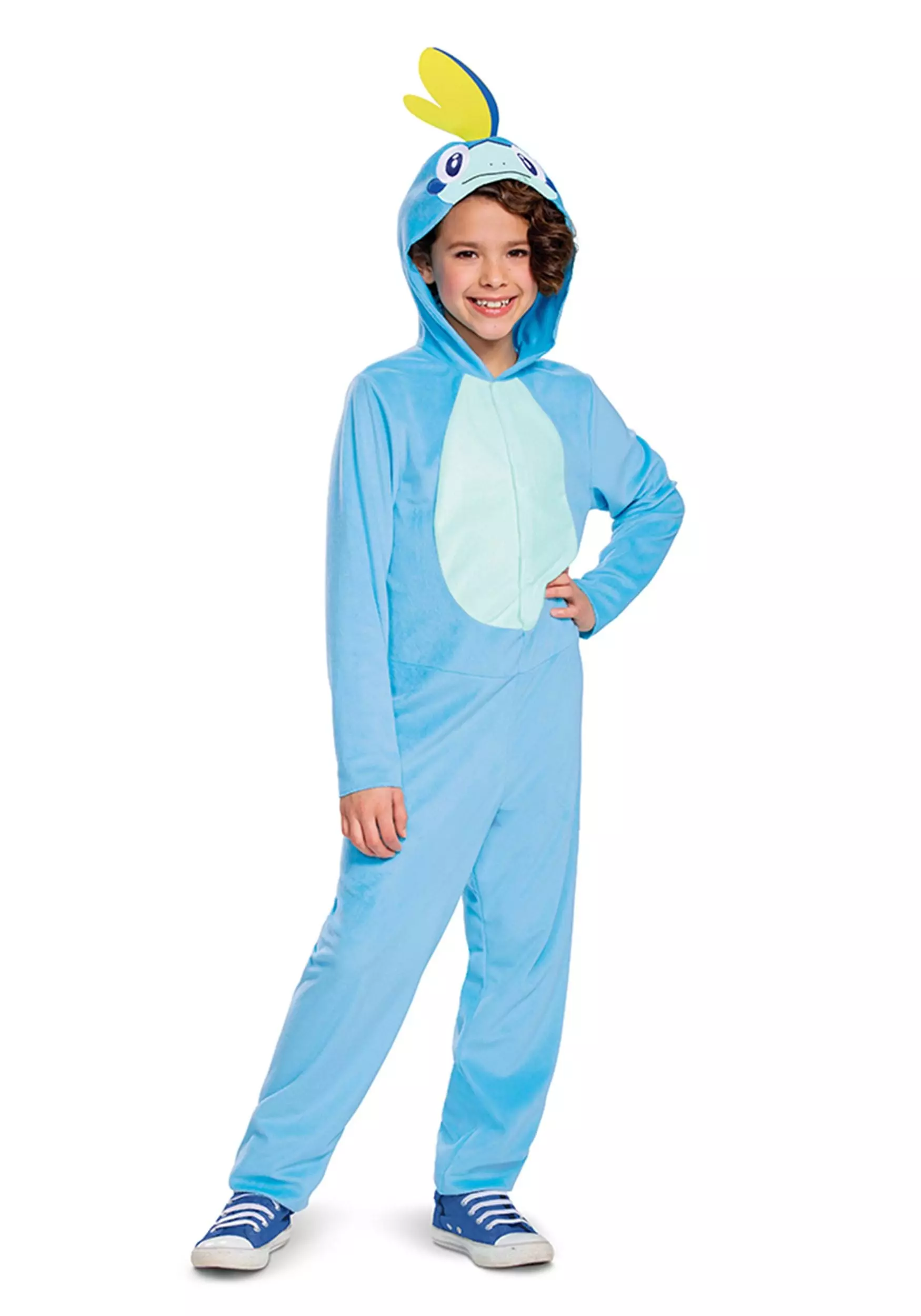 Disguise Kid's Pokémon Sobble Hooded Jumpsuit Classic Costume 2 Disguise Kid's Pokémon Sobble Hooded Jumpsuit Classic Costume - Image 2