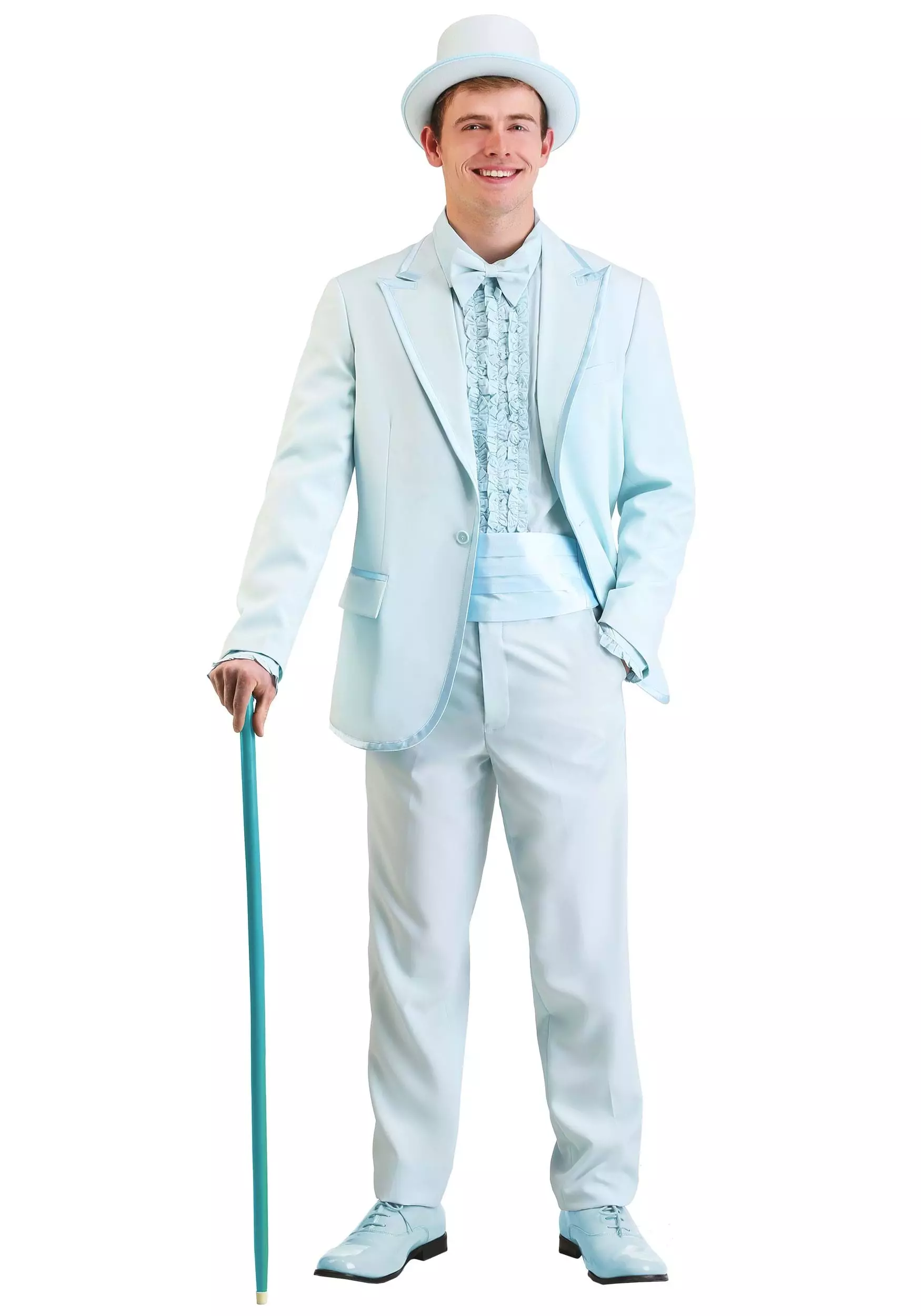 Opposuits Powder Blue Tuxedo Adult Costume 1 Opposuits Powder Blue Tuxedo Adult Costume