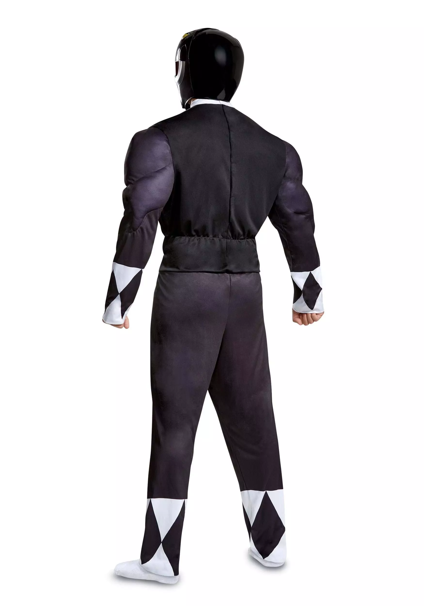 Disguise Power Rangers Black Ranger Men's Muscle Costume 2 Disguise Power Rangers Black Ranger Men's Muscle Costume - Image 2