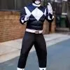 Disguise Power Rangers Black Ranger Men's Muscle Costume