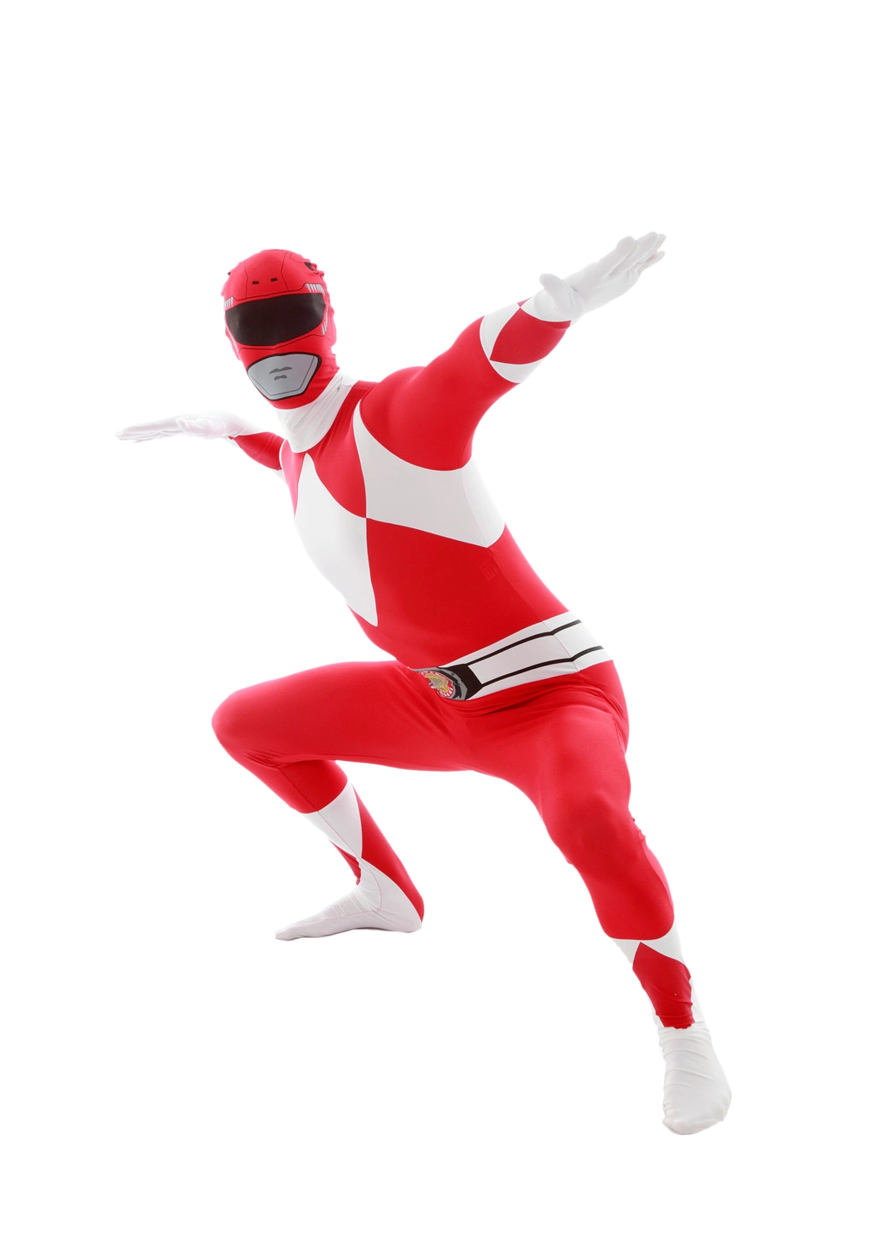Morphsuits Red Ranger Morphsuit Power Rangers Costume 2 Morphsuits Red Ranger Morphsuit Power Rangers Costume - Image 2