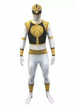Morphsuits Power Rangers: White Ranger Morphsuit Men's Costume