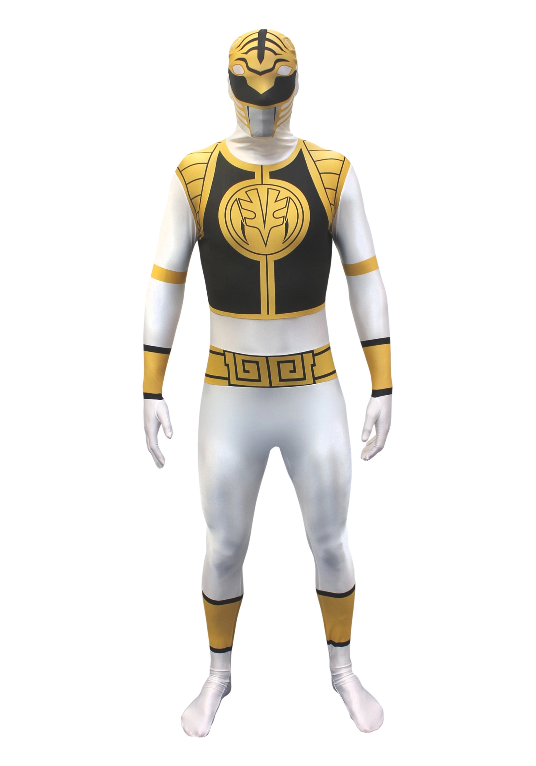 Morphsuits Power Rangers: White Ranger Morphsuit Men's Costume 1 Morphsuits Power Rangers: White Ranger Morphsuit Men's Costume