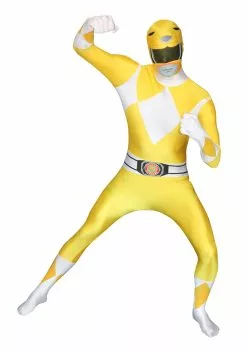 Morphsuits Power Rangers: Yellow Ranger Morphsuit Costume 5 Morphsuits Power Rangers: Yellow Ranger Morphsuit Costume -Scary Costumes store power rangers yellow ranger morphsuit image3