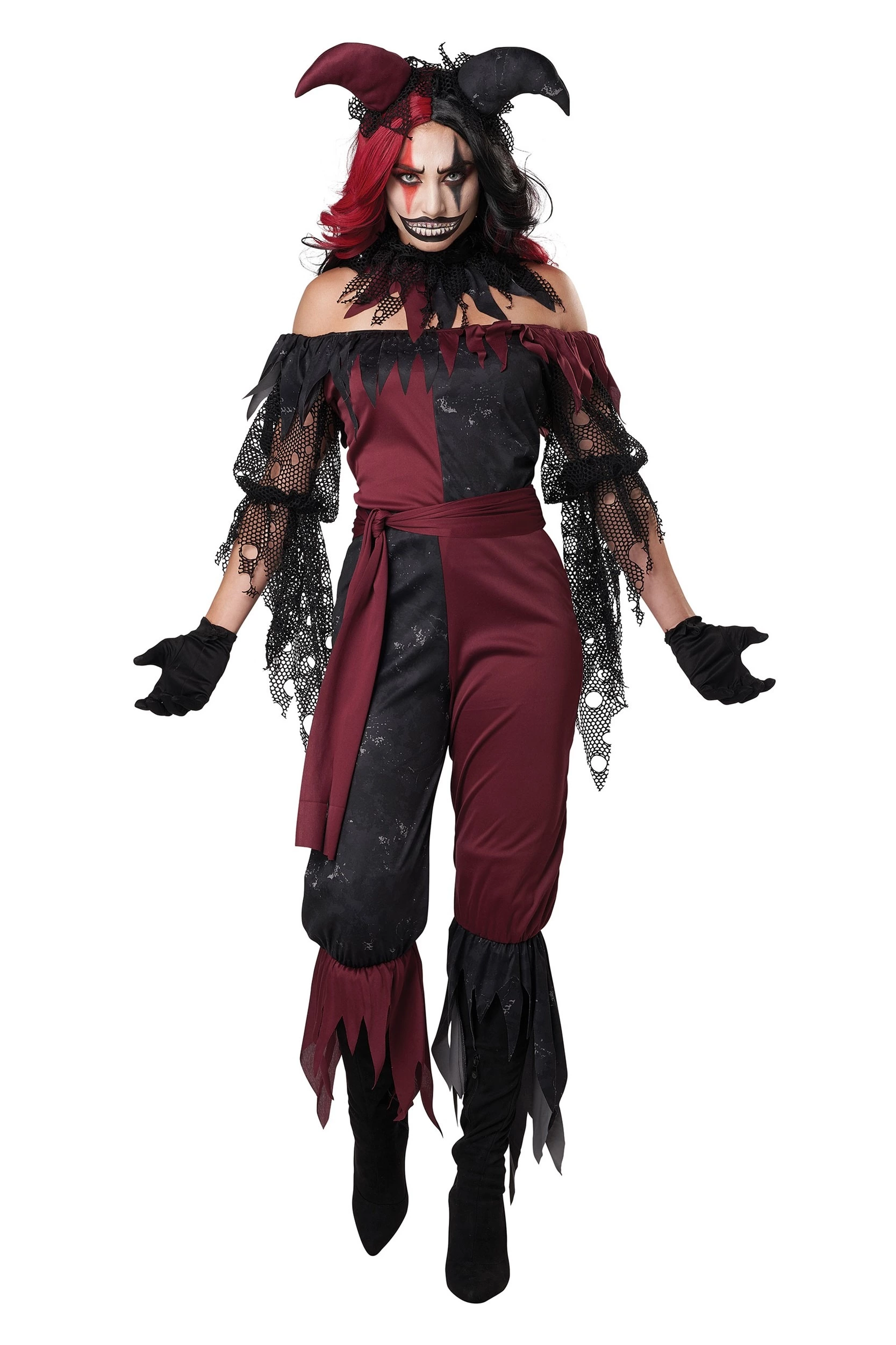 California Costume Collection Women's Psycho Jester Costume 1 California Costume Collection Women's Psycho Jester Costume