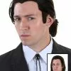 Partytime Costume & Lingerie (Yiwu) Factory Pulp Fiction Vincent Vega Wig And Bolo Tie Set