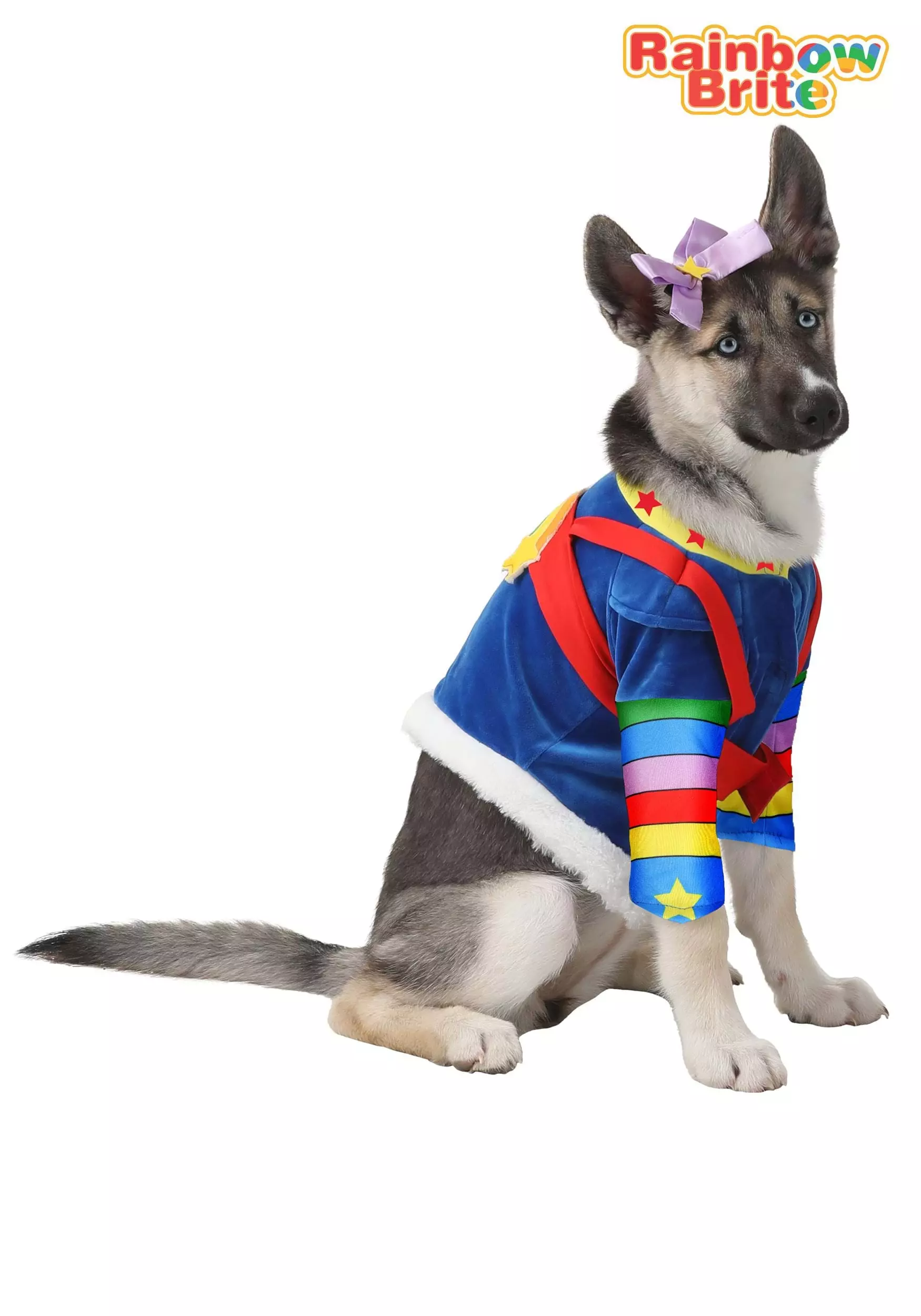 Fun Costumes Pet's Rainbow Brite Costume 1 Fun Costumes Pet's Rainbow Brite Costume
