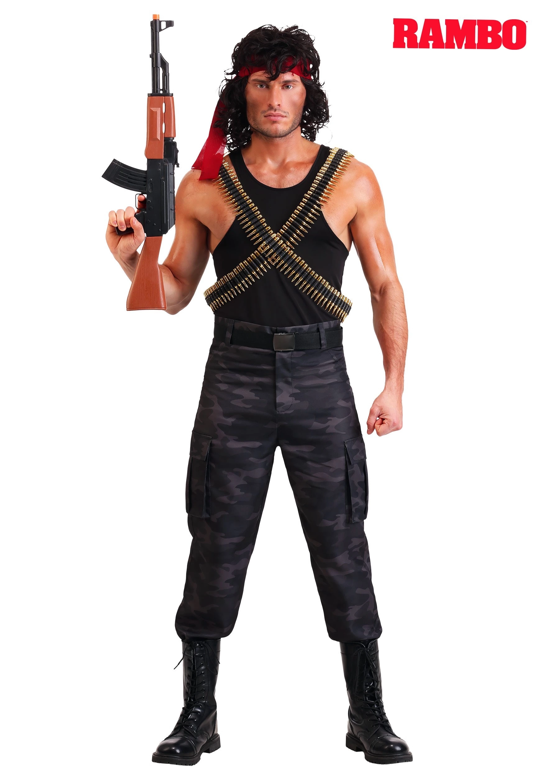 Fun Costumes Adult John Rambo Costume 1 Fun Costumes Adult John Rambo Costume