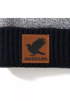 Elope Heathered Knit Beanie Ravenclaw -Scary Costumes store ravenclaw heathered knit beanie alt 3