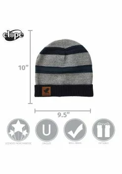 Elope Heathered Knit Beanie Ravenclaw -Scary Costumes store ravenclaw heathered knit beanie alt 4