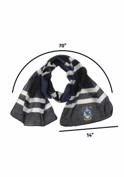 Elope Hogwarts Ravenclaw Lightweight Scarf 5 Elope Hogwarts Ravenclaw Lightweight Scarf -Scary Costumes store ravenclaw lightweight scarf alt 2