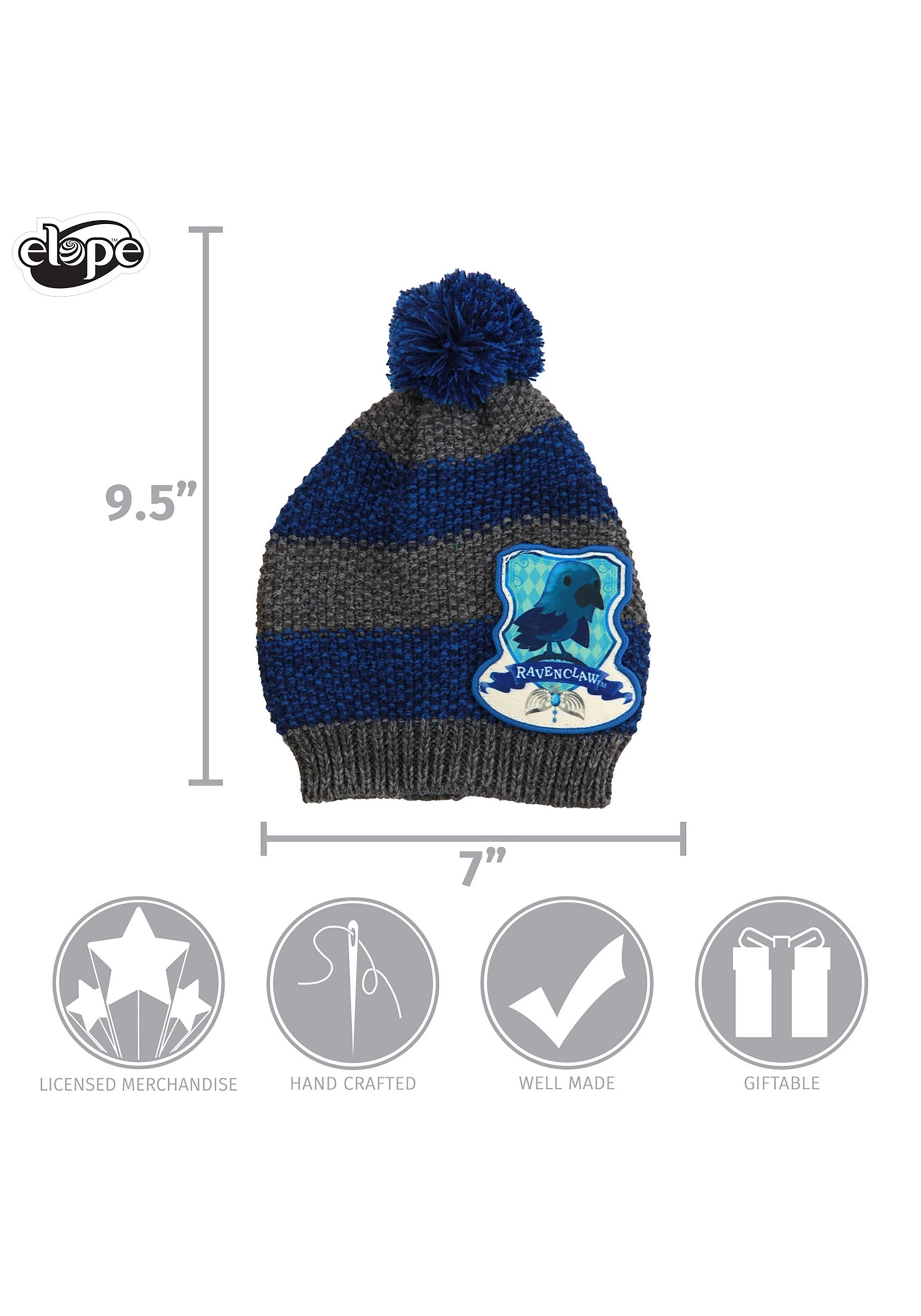 Elope Toddler Ravenclaw Knit Beanie 5 Elope Toddler Ravenclaw Knit Beanie - Image 5