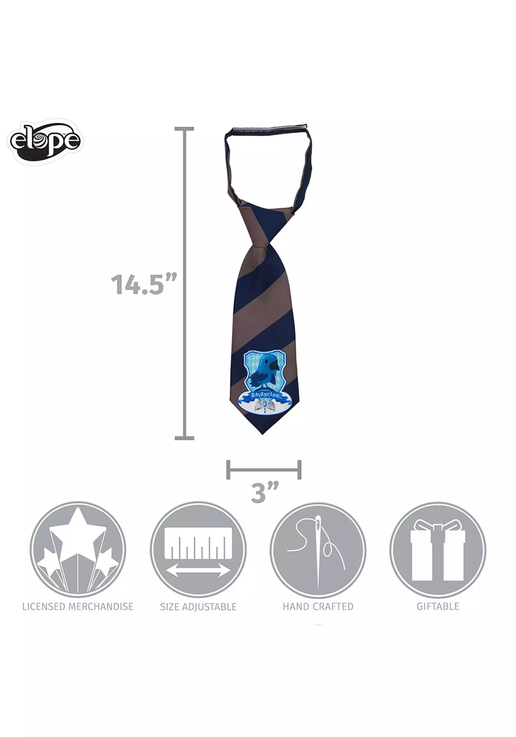 Elope Ravenclaw Crest Toddler Breakaway Tie 5 Elope Ravenclaw Crest Toddler Breakaway Tie - Image 5