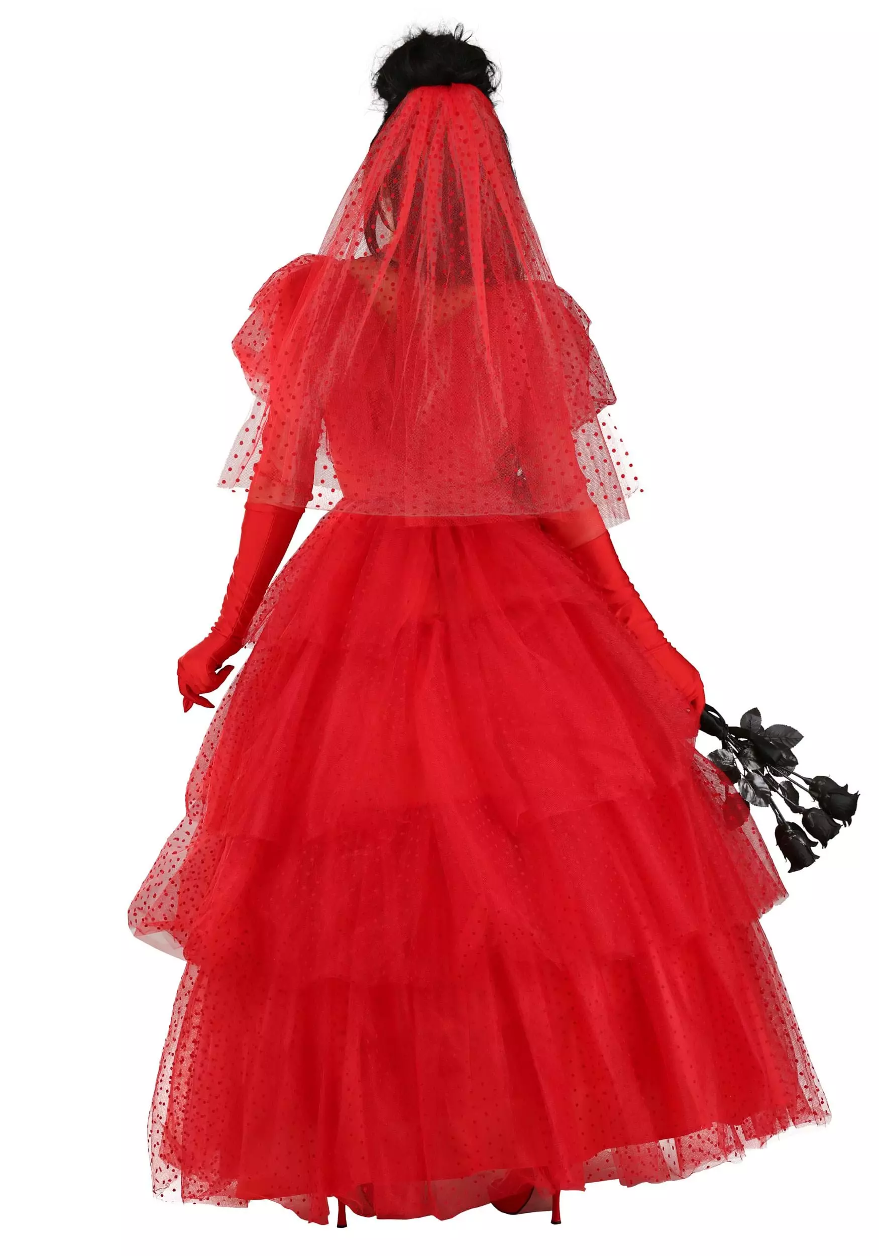 Fun Costumes Women's Premium Red Wedding Dress 2 Fun Costumes Women's Premium Red Wedding Dress - Image 2