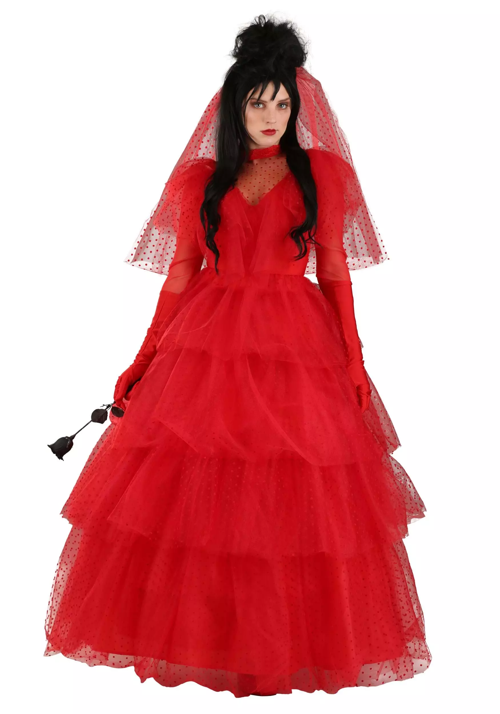 Fun Costumes Women's Premium Red Wedding Dress 1 Fun Costumes Women's Premium Red Wedding Dress