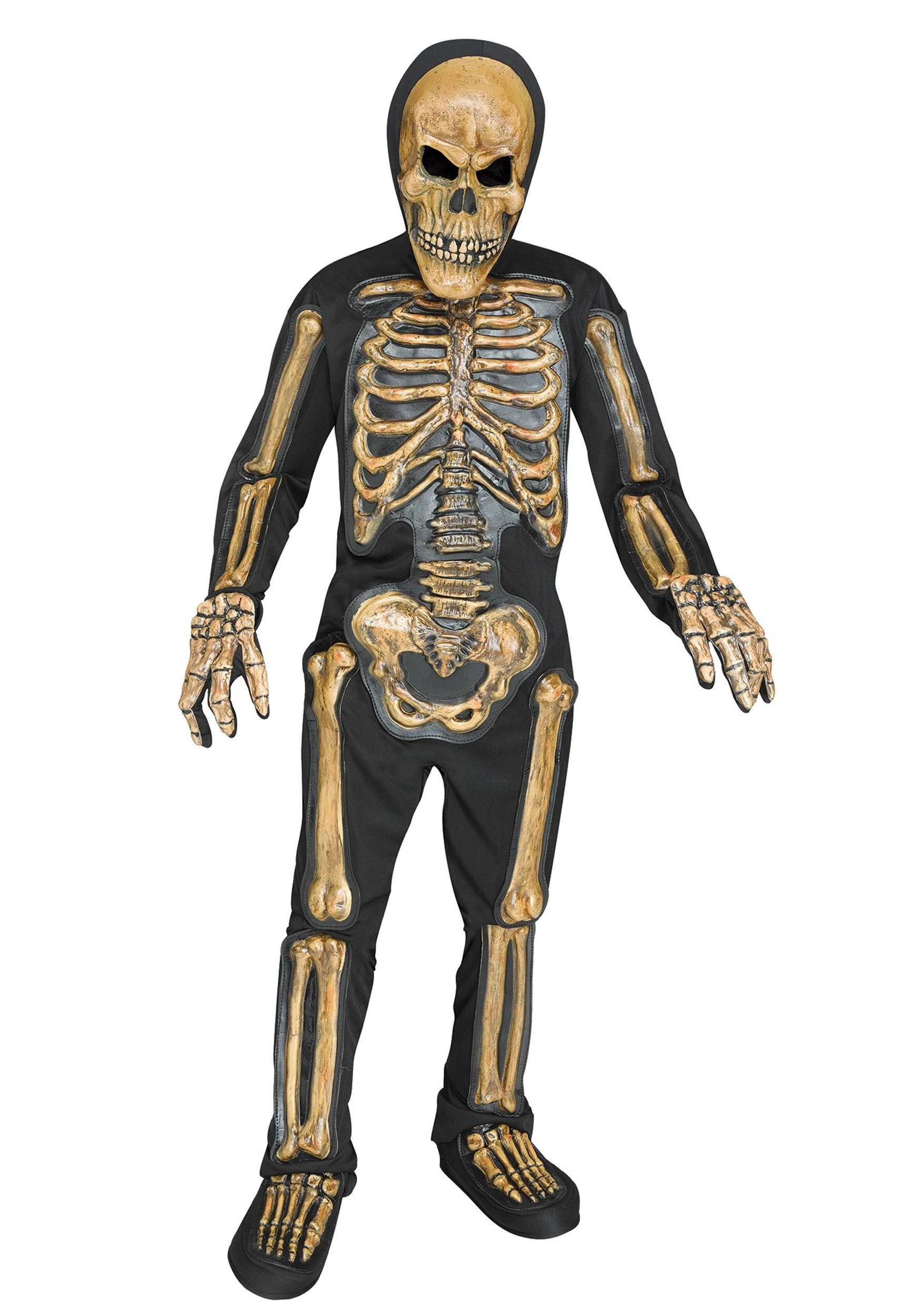 Fun World Boys Realistic Skele-bones Costume 1 Fun World Boys Realistic Skele-bones Costume