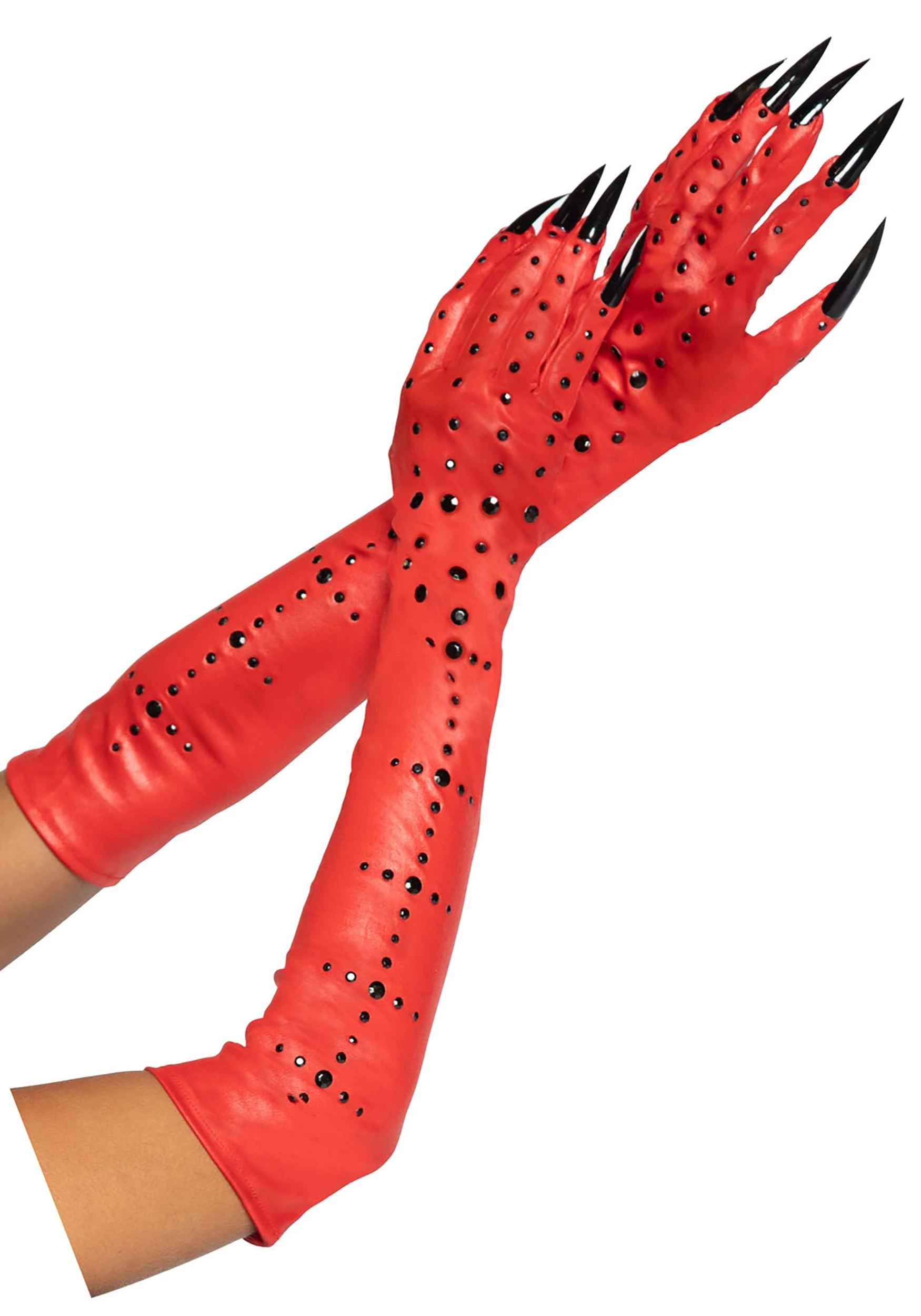 LEG AVENUE Demon Rhinestone Claw Gloves 1 LEG AVENUE Demon Rhinestone Claw Gloves