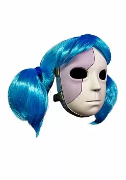 TRICK OR TREAT STUDIOS Sally Face Mask And Wig Combo For Adults 5 TRICK OR TREAT STUDIOS Sally Face Mask And Wig Combo For Adults -Scary Costumes store sally face mask and wig combo alt 2