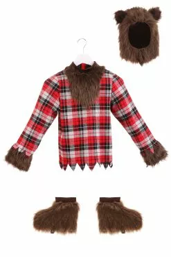 Fun Costumes Fierce Werewolf Kids Costume -Scary Costumes store scary fierce werewolf boys costume alt 12