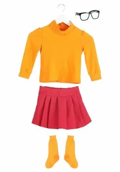 Jerry Leigh Scooby Doo Toddler Velma Costume -Scary Costumes store scooby doo toddler velma costume alt 2