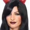 LEG AVENUE Sequined Devil Horns Headband