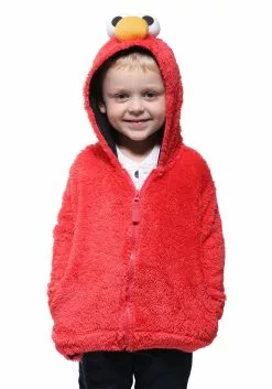 Freeze Sesame Street Elmo Faux Fur Kids Costume Hoodie