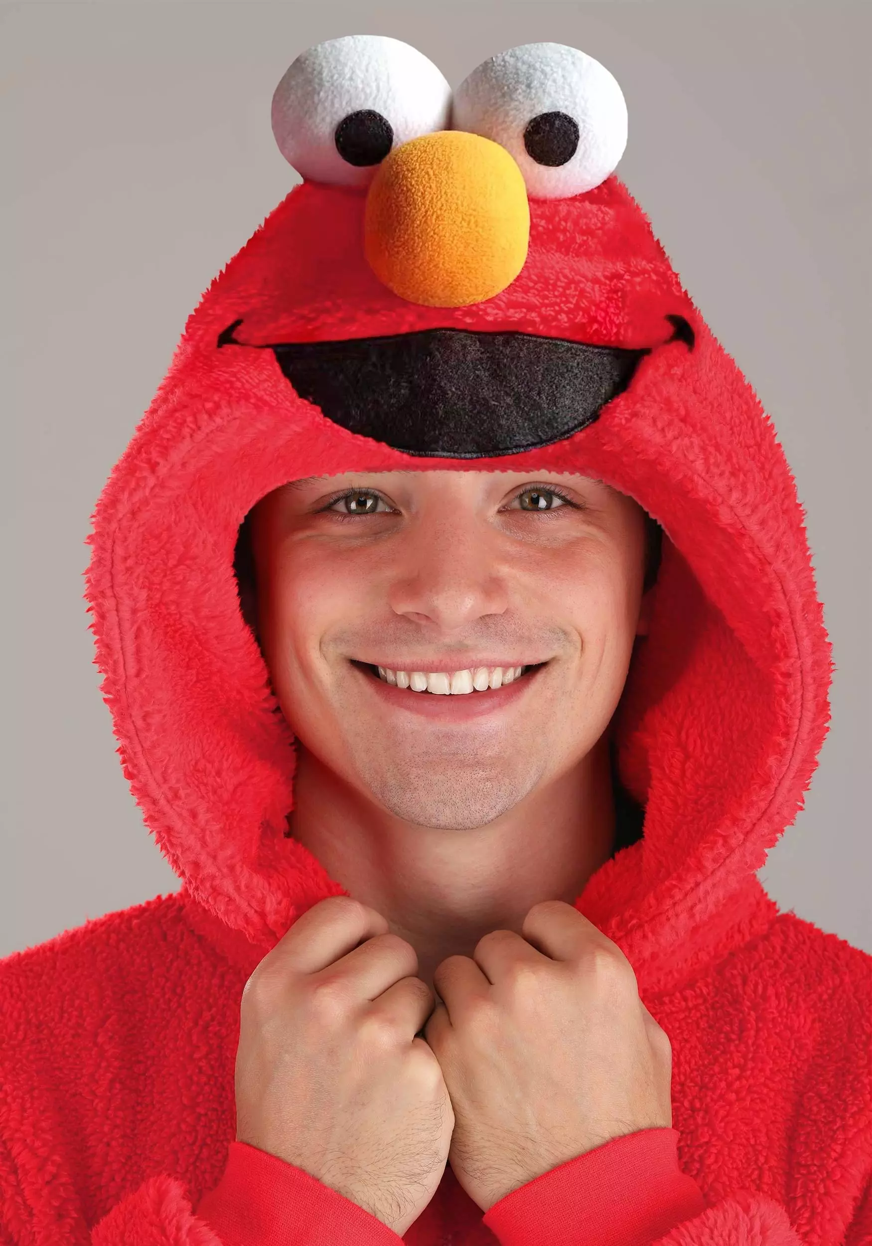 BigWan Apparel Co. Sesame Street Elmo Onesie Costume For Adults 2 BigWan Apparel Co. Sesame Street Elmo Onesie Costume For Adults - Image 2
