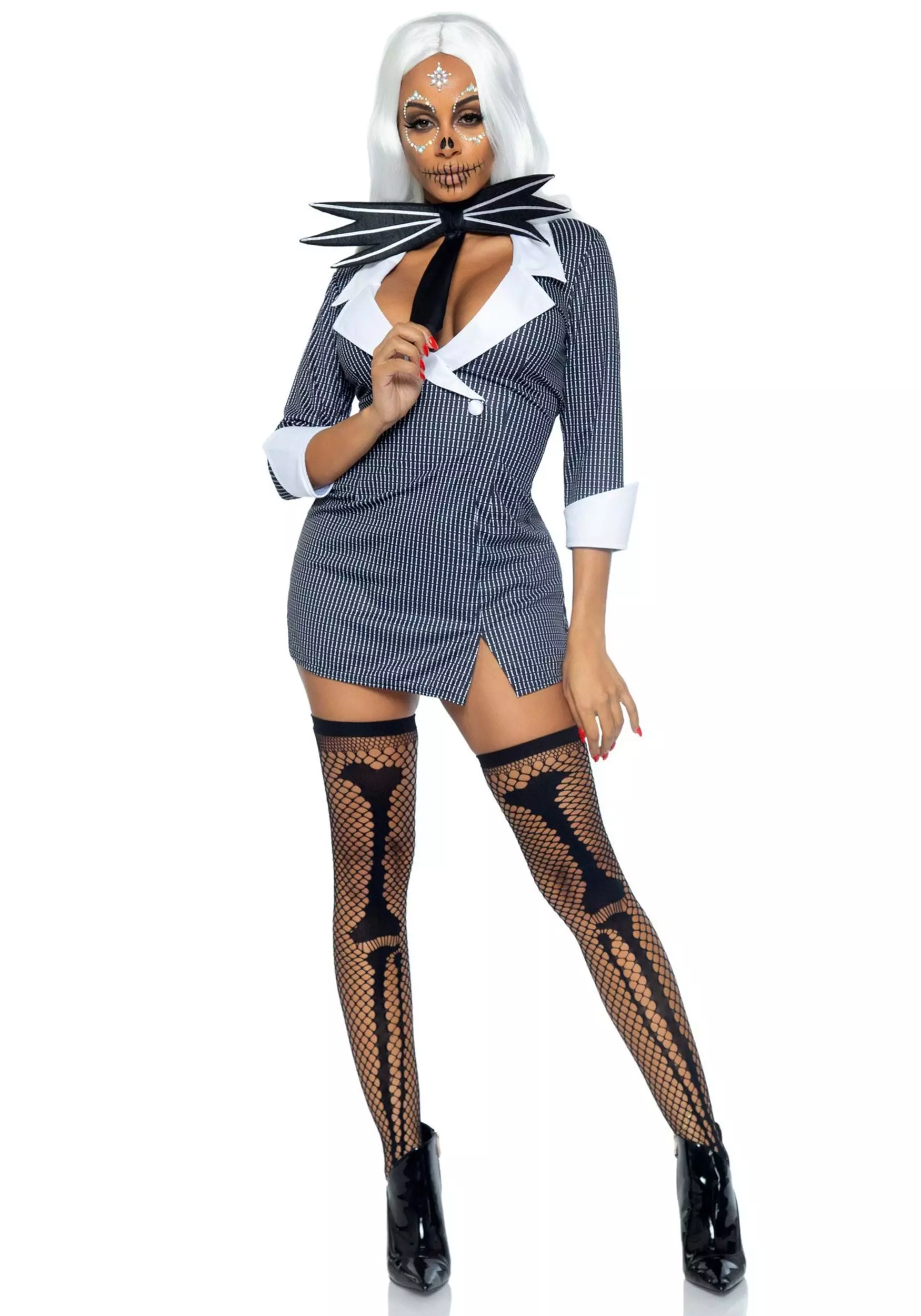 LEG AVENUE Sexy Women's Bone Babe Costume 1 LEG AVENUE Sexy Women's Bone Babe Costume