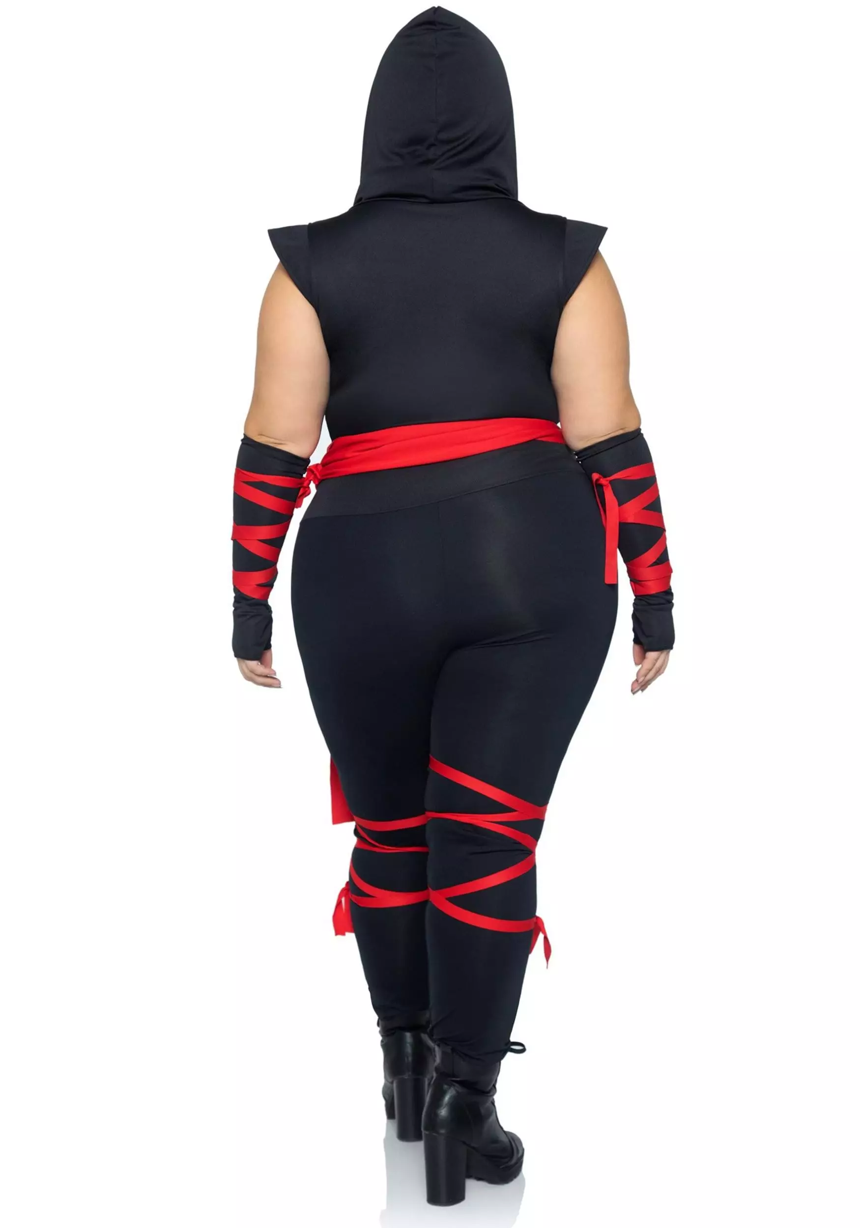 LEG AVENUE Deadly Ninja Women's Sexy Plus Size Costume 2 LEG AVENUE Deadly Ninja Women's Sexy Plus Size Costume - Image 2