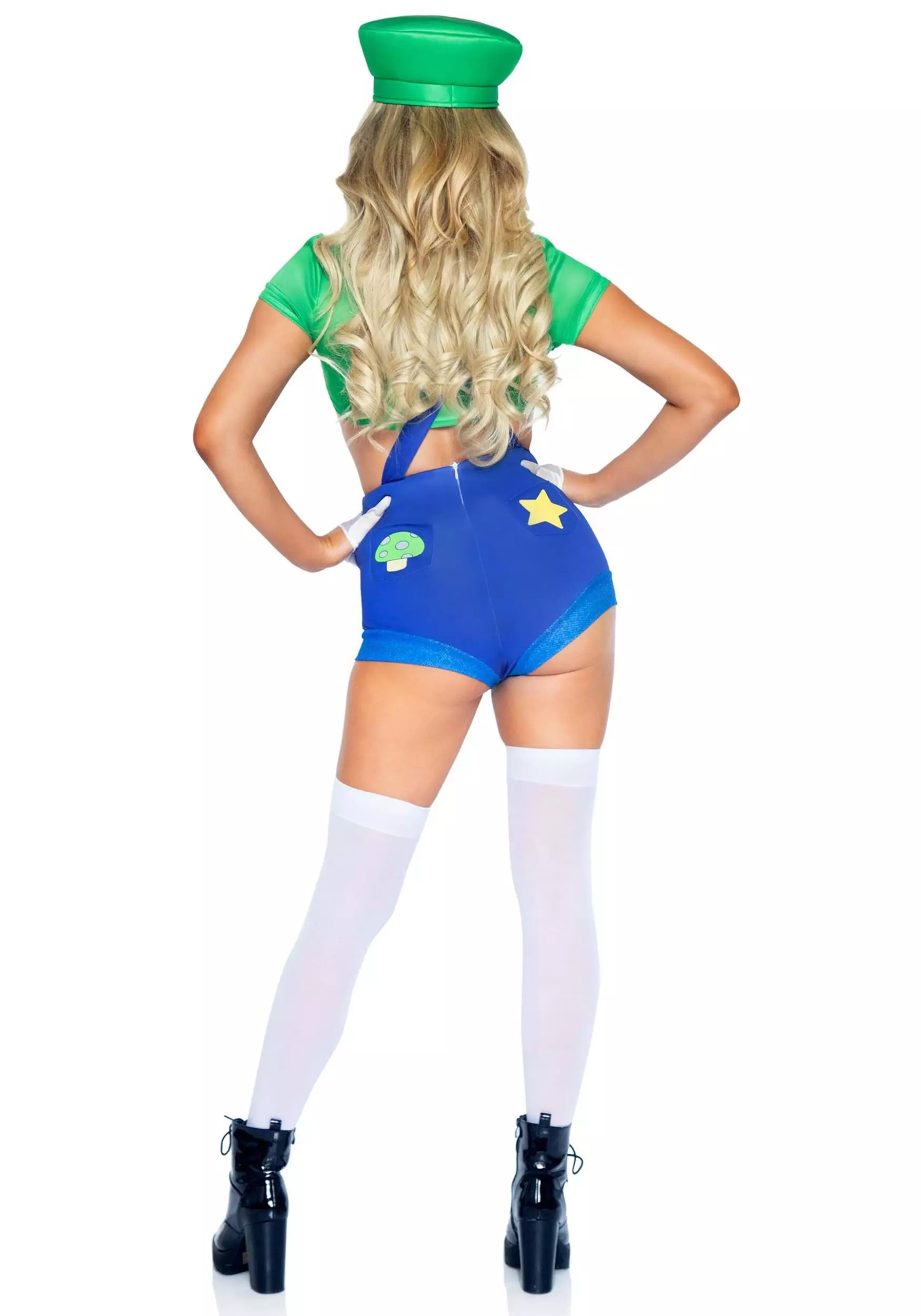 LEG AVENUE Sexy Piece Green Gamer Babe Costume For Women 2 LEG AVENUE Sexy Piece Green Gamer Babe Costume For Women - Image 2