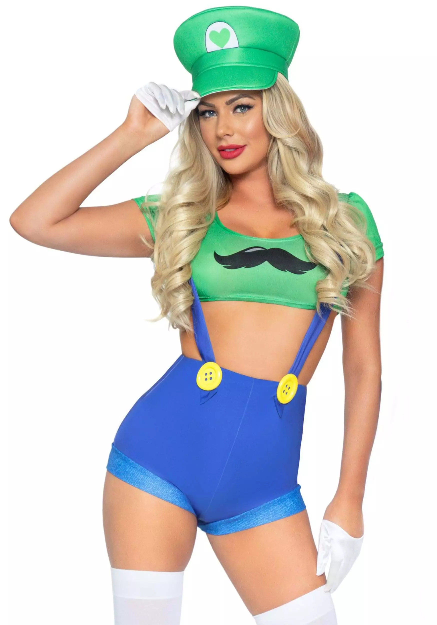 LEG AVENUE Sexy Piece Green Gamer Babe Costume For Women 1 LEG AVENUE Sexy Piece Green Gamer Babe Costume For Women