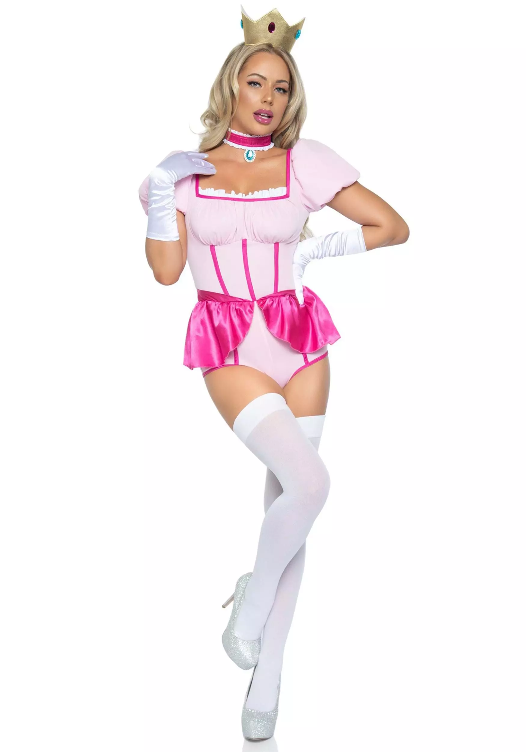 LEG AVENUE Sexy Pink Princess Costume For Women 3 LEG AVENUE Sexy Pink Princess Costume For Women - Image 3