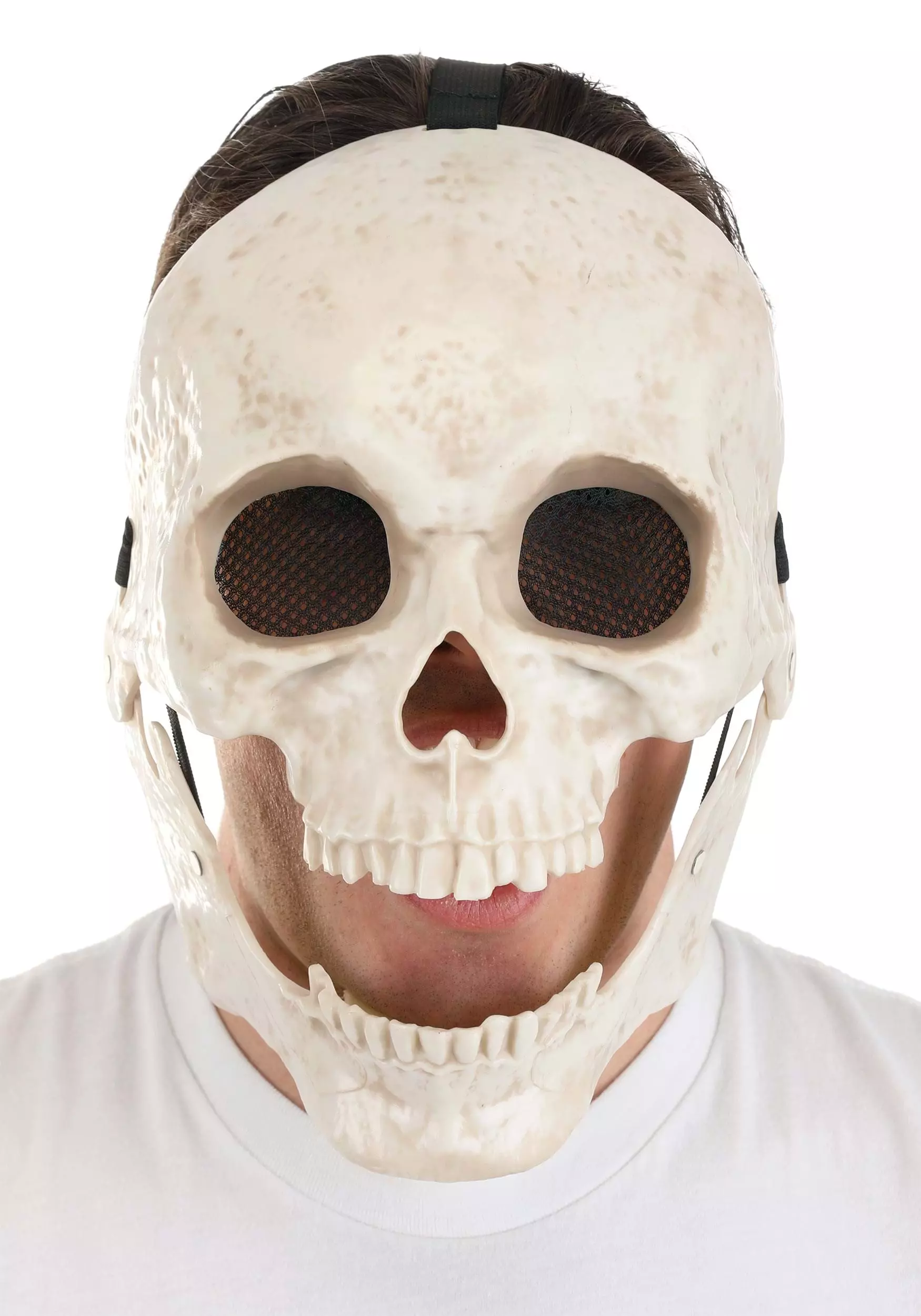 Seasonal Visions International, Ltd. Shiny Skull Mouth Mover Mask 2 Seasonal Visions International, Ltd. Shiny Skull Mouth Mover Mask - Image 2