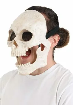 Seasonal Visions International, Ltd. Shiny Skull Mouth Mover Mask 9 Seasonal Visions International, Ltd. Shiny Skull Mouth Mover Mask -Scary Costumes store shining skull mouth mover mask alt 4