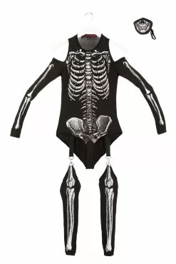 Seeing Red Skeleton Bodysuit Costume 15 Seeing Red Skeleton Bodysuit Costume -Scary Costumes store skeleton bodysuit womens costume alt 6