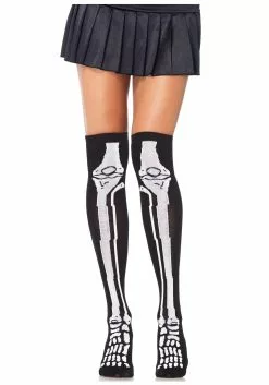 LEG AVENUE Skeleton Knee High Socks For Women