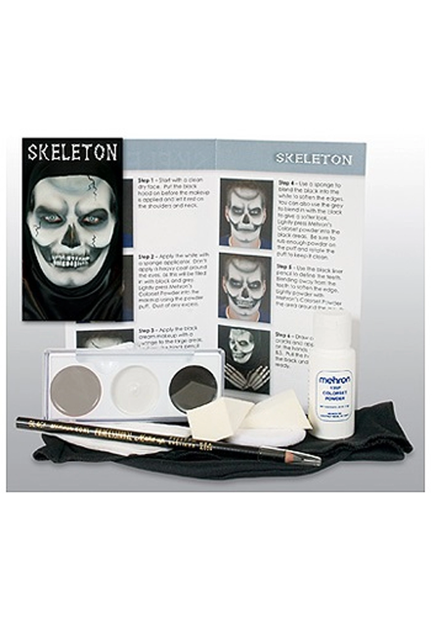 Mehron Inc Skeleton Makeup Character Kit 1 Mehron Inc Skeleton Makeup Character Kit