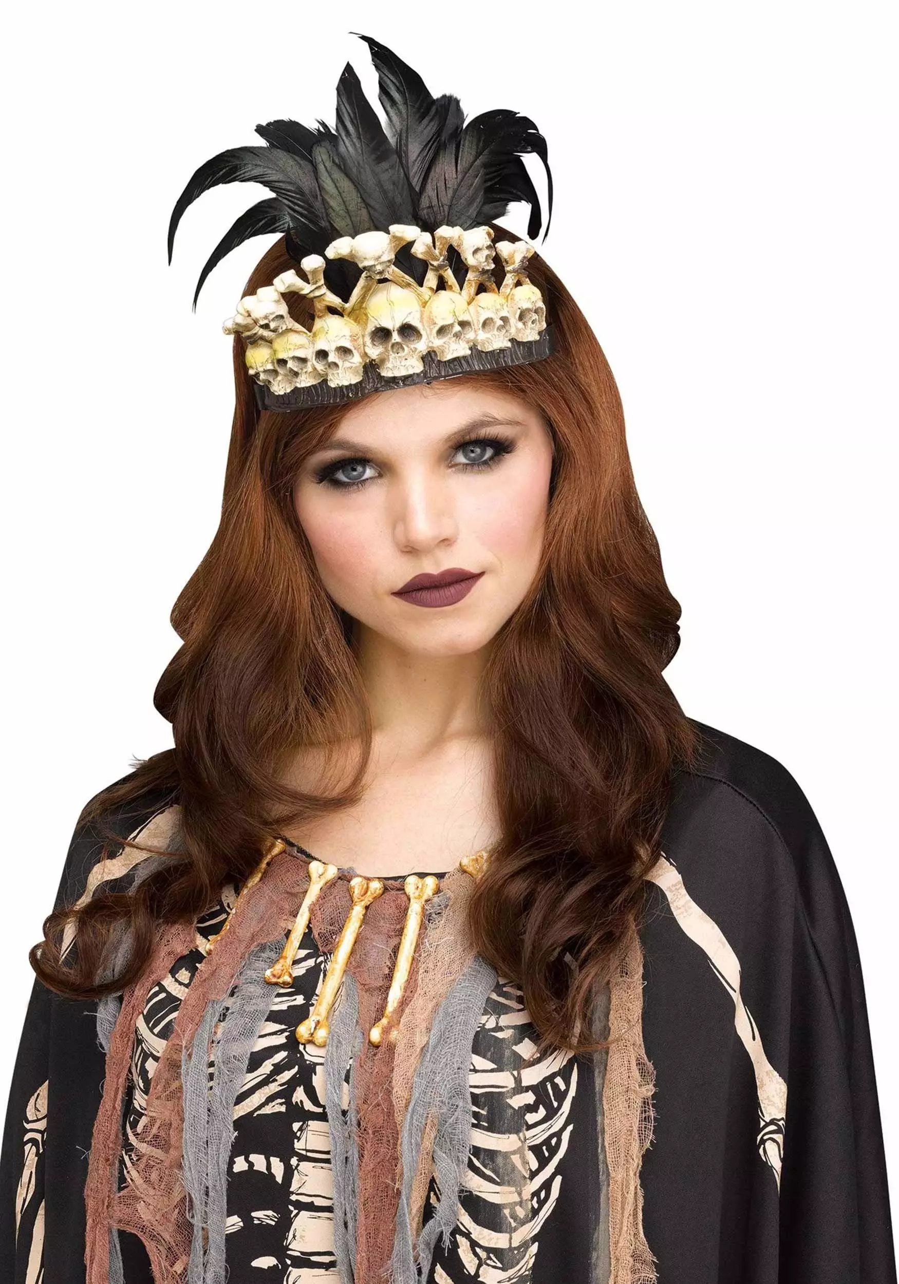 Fun World Skull Crown Headpiece Costume Accessory 1 Fun World Skull Crown Headpiece Costume Accessory