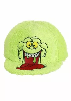 Elope Ghostbusters Slimer Flat Bill Fuzzy Cap 7 Elope Ghostbusters Slimer Flat Bill Fuzzy Cap -Scary Costumes store slimer fuzzy cap alt 3