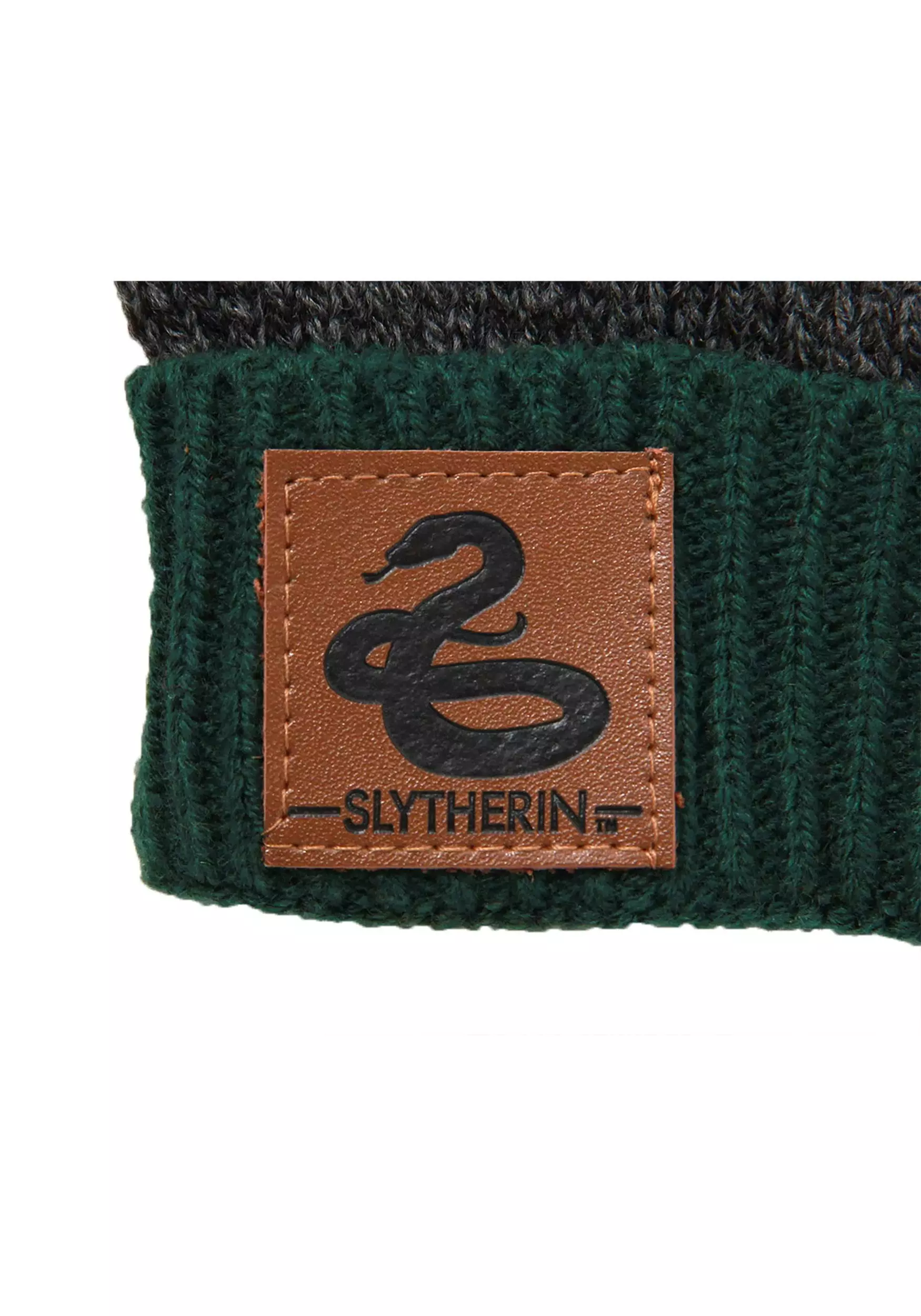 Elope Slytherin Heathered Knit Warm Beanie 4 Elope Slytherin Heathered Knit Warm Beanie - Image 4