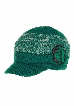 Elope Knit Brim Cap Slytherin 8 Elope Knit Brim Cap Slytherin -Scary Costumes store slytherin knit brim cap alt 2